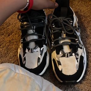 The colors are white, gray, and black